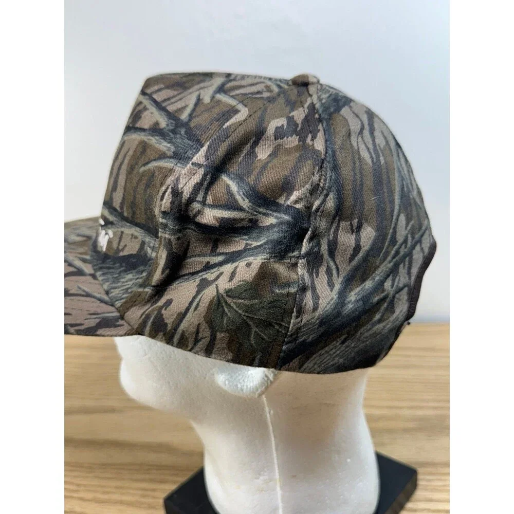 Vintage Gander Mountain Cap Mossy Oak‎ Camouflage Camo Adjustable Snapback Hat